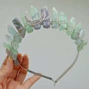 Goddess Crowns Raw Crystal Quartz Tiara Headbands