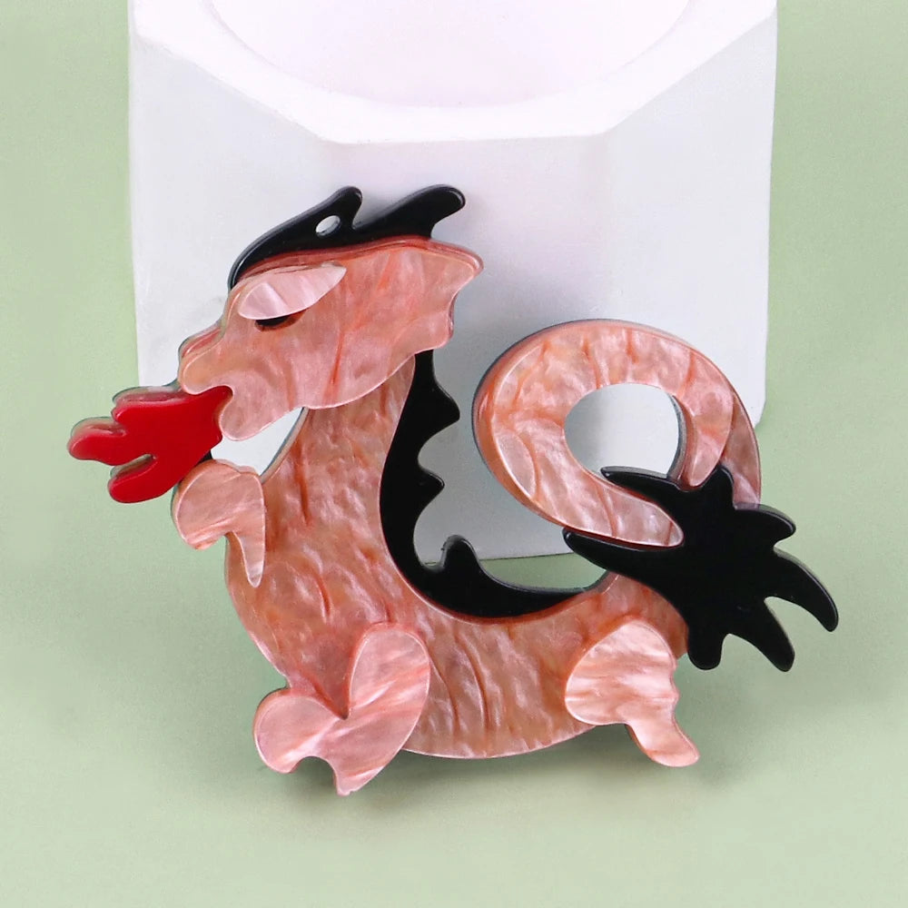 Dragon Acrylic Brooches