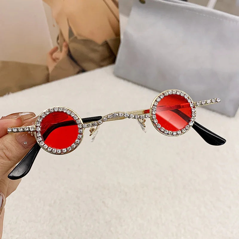 Diamond Dots Round Sunglasses