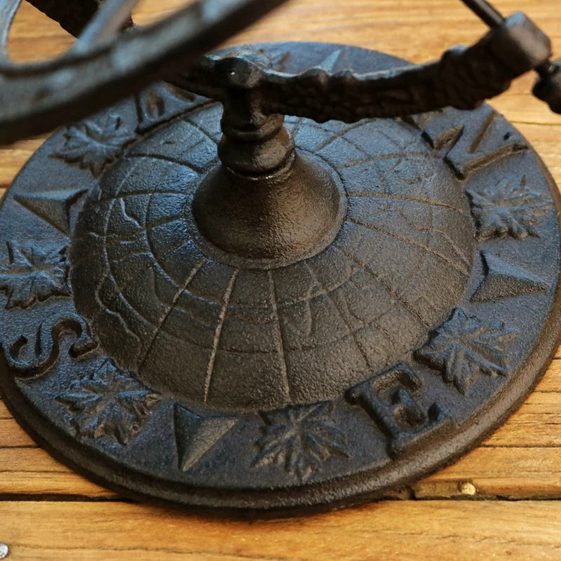 Antique Inspired Cast Iron The Sun And The Star Gauge Home Office Nautical Decor