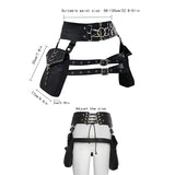 Steampunk Handmade Utility Hip Belt Bag Festival Pocket Tribal Medieval Costume