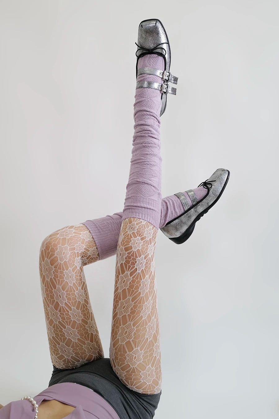 Sweet Sakura Lace Fish Net Stockings Pantyhose