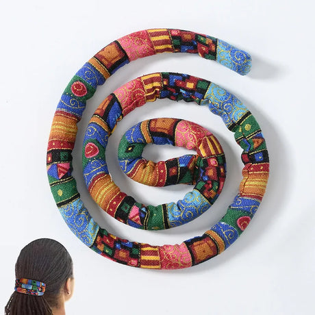 Bendable Hair Ropes Ties Horsetail Colorful Dreadlocks Long Ponytail Hairtie