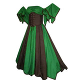Petal Hem Medieval Carnival Costumes Lace Up Dresses