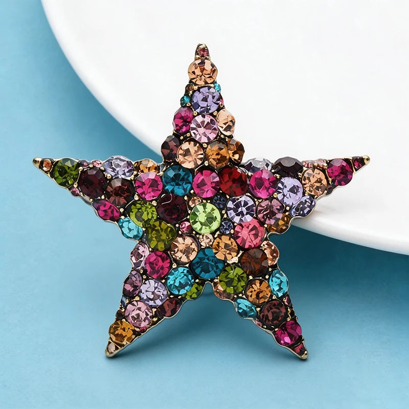 Shining Star Brooches 2 Colours