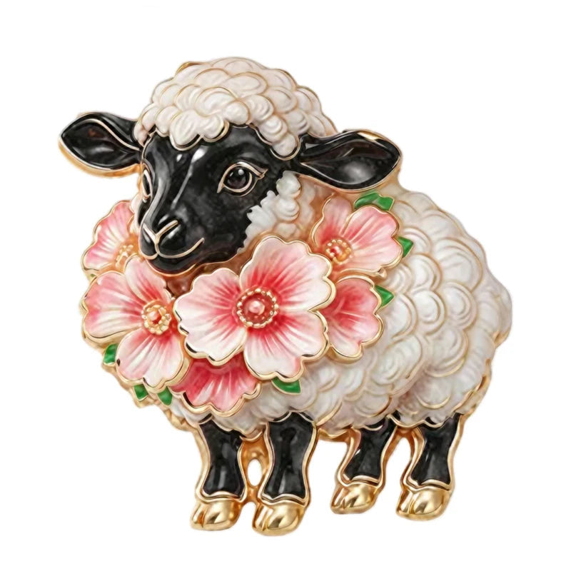 Sheep Brooches 6 Colours