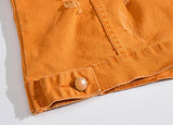 Woodsman Ripped Denim Vests Jackets