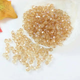 3/4/6mm Rainbow Austria Bicone Crystal Beads AB Colour Faceted Glass Beads for DIY Jewellery Making