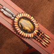 Handmade Beaded Leather Boho Necklaces