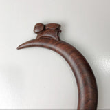 Wooden Hair Sticks Moon Shaped Cute Rabbit Designs Handmade Hair Accessory