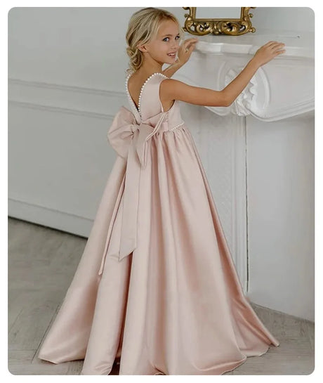 Girls' Evening Dress Children's Birthday Special Occassion Formal Dress Long Gown