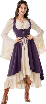 Renaissance Two Layer Peasant Dress Costume
