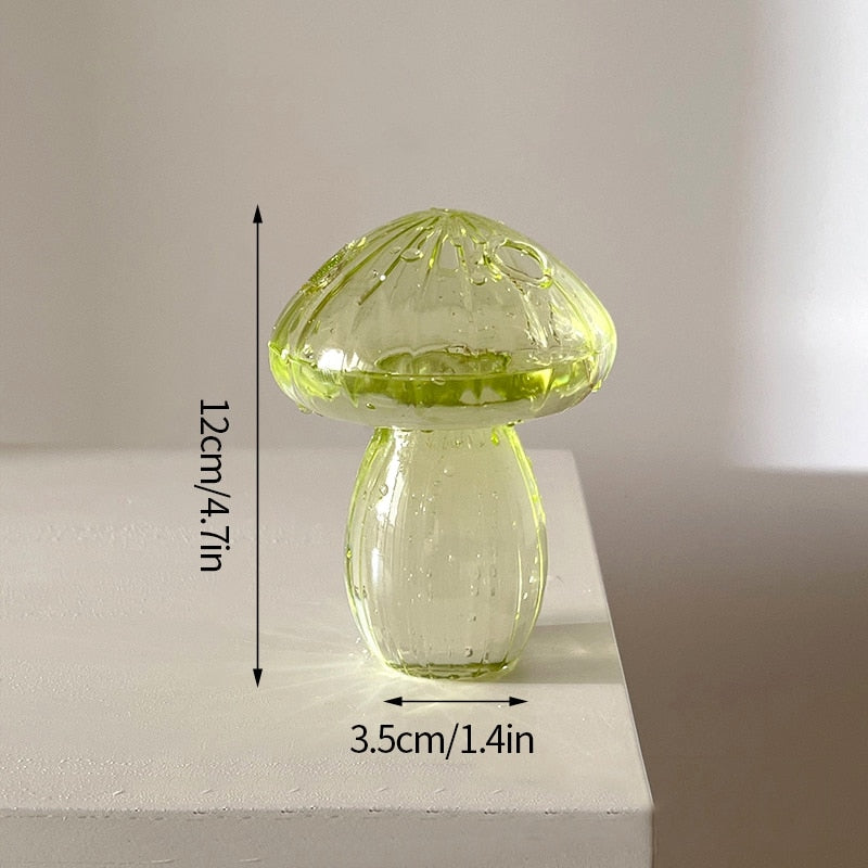 Mushroom Glass Vase Plant Hydroponic Terrarium Vase
