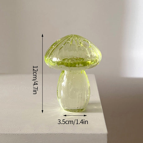 Mushroom Glass Vase Plant Hydroponic Terrarium Vase