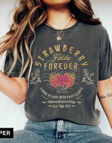 Beatles Strawberry Fields Rock Band Tee T-Shirt