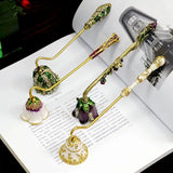 Candle Snuffers Enamel Diamonte Encrusted Long Handle Candle Extinguishers Home Decor