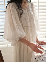 Women Pure Cotton Country Victorian Nightgowns Long Nightie