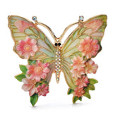 Flower Butterfly Brooches 5 Colours