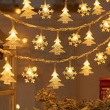 Snowflake Xmas Tree LED String Lights Christmas Decoration