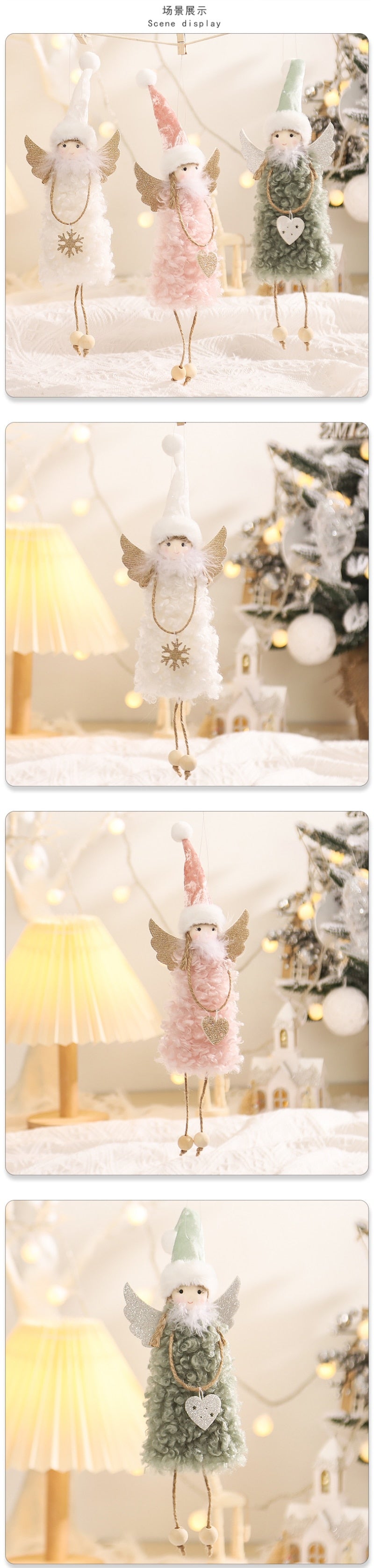 Christmas Angel Doll Xmas Tree Ornaments