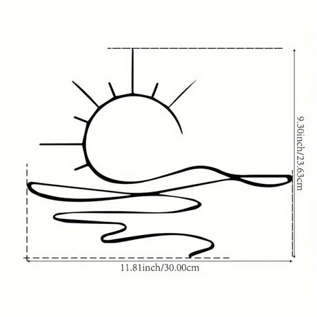 Sunrise Iron Wall Decor Metal Wall Art
