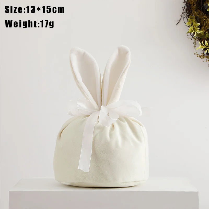 Easter Bunny Bags Velvet Rabbit Ears Gift Packing Chocolate Candy Bags