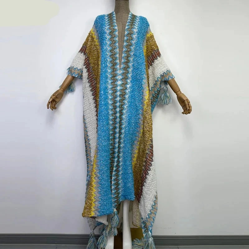 Huggelicious Tassel Knitted Long Cardigans 30 Colours