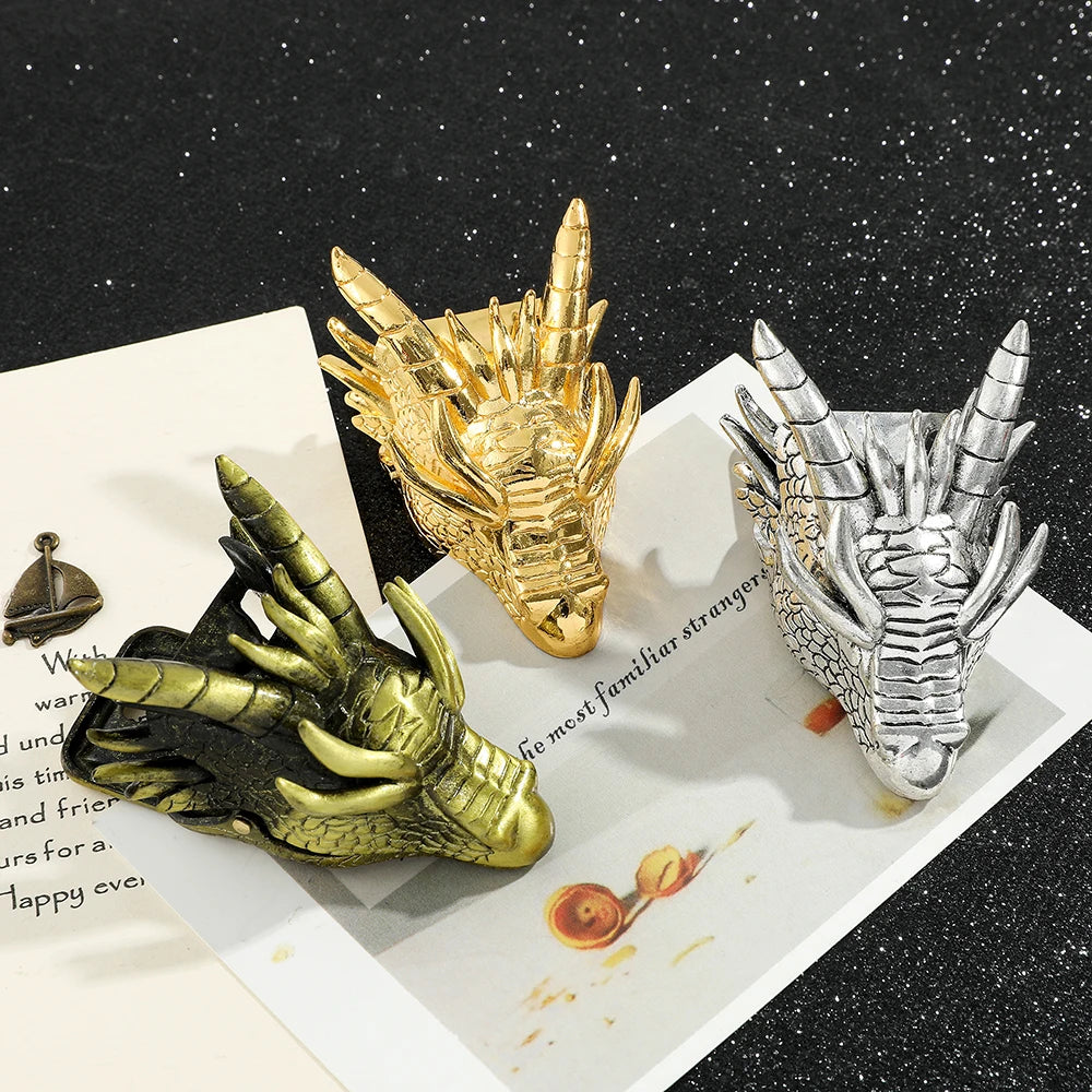 Dragon Head Metal Bookmarks for Book Lovers