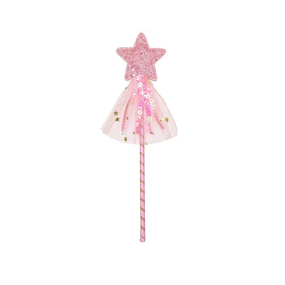 Mermaid Accessories Gloves Wand Crown Jewellery Set Wig Necklace Braid Cosplay Halloween Birthday Party