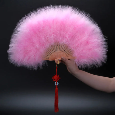 Feather Folding Fan