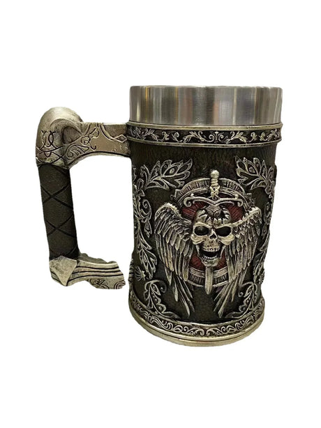 Viking Tree of Life Beer Mug Stainless Steel