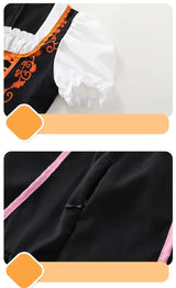 Girls German Dirndl Dress Oktoberfest Costume Witch Cosplay Costume