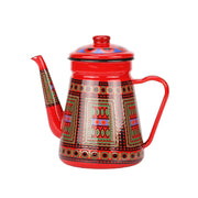 1.5L Enamel Coffee Pot Gooseneck Spout Stovetop Tea Kettle