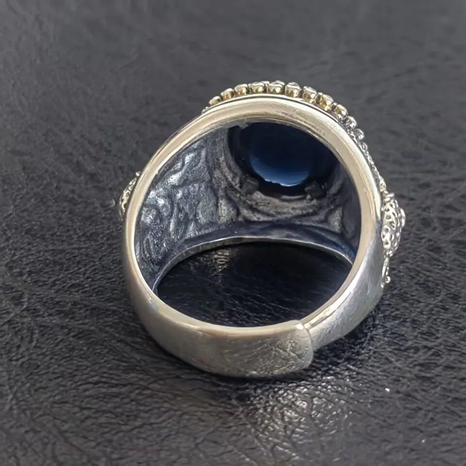 The Kraken of the Depths S925 Sterling Silver Rings Zircon Octopus