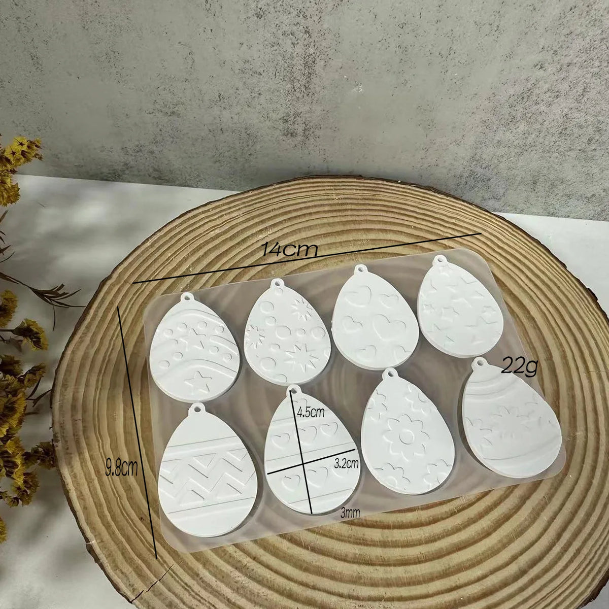 DIY Easter Egg Resin Clay Chocolate Ornaments Silicone Moulds DIY Craft Baking