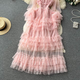 Cadenza's Cake Mesh Party Dress