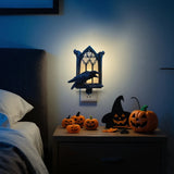 Halloween Crow Night Light Halloween Gothic Decoration Haunted House Decor