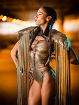 Lassiter's Sequins Long Tassel Wings Unisex Party Cape
