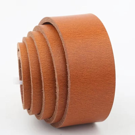 3.5mm Thick Tanned Leather Belt Strips Genuine Leather DIY Craft