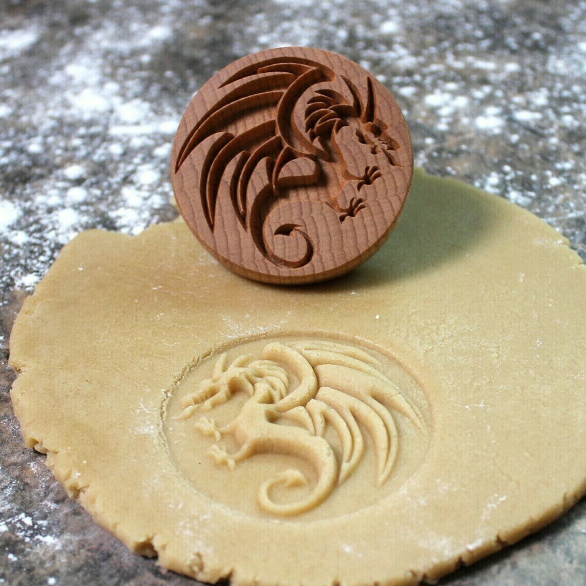 Wooden Cookie Stamp Press Moulds