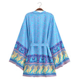 Boho Cover Ups Short Kimono