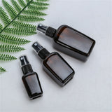 Square Perfume Spray Bottles Refillable Cosmetic Container With Cap