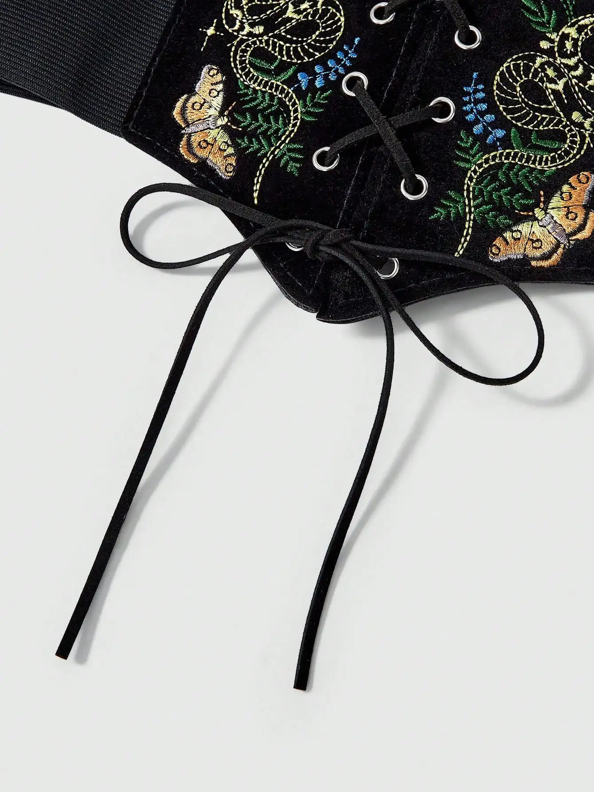 Woodland Velvet Embroidered Waist Belt Ren Fair Wear