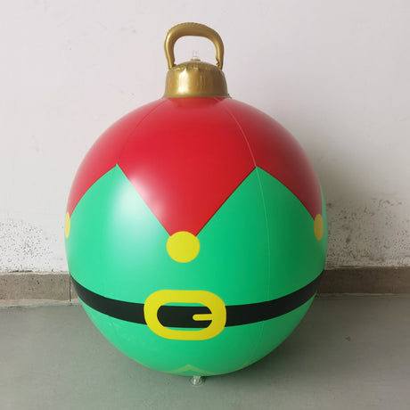60cm Outdoor Christmas Inflatable Baubles PVC Giant Xmas Balls Decorations Toy Ball