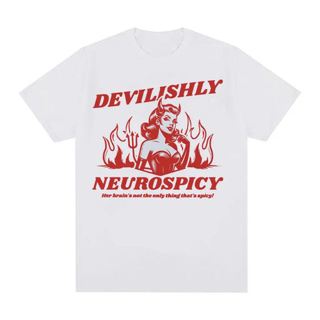 Devilishly Neurospicy Men's 100% Cotton T-shirt