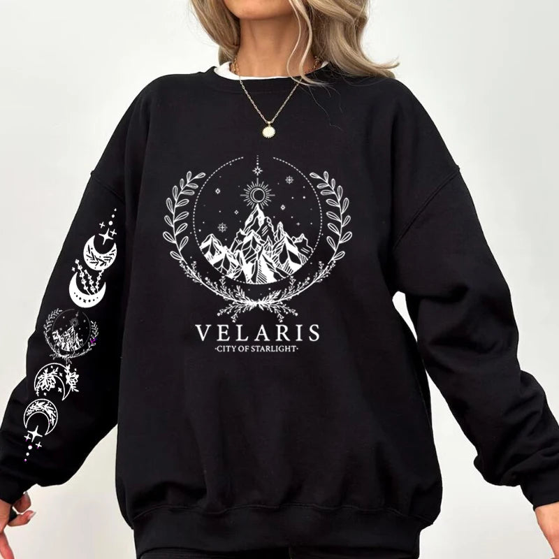 Velaris City of Starlight Printed Sweatshirt The Night Court Acotar City of Starlight Jumper