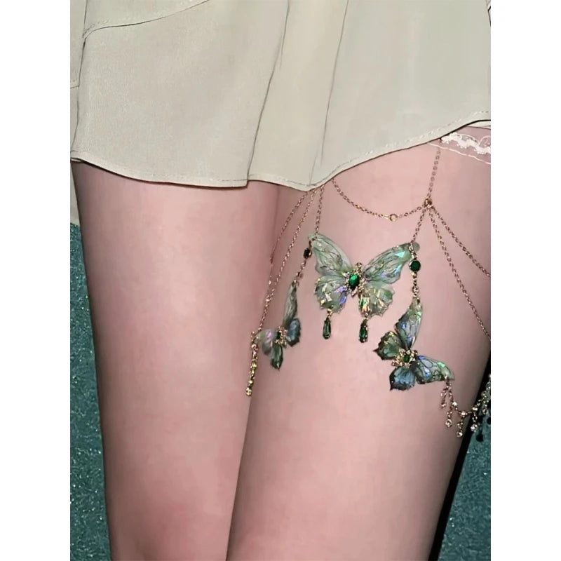 Butterfly Tassels Thigh Chain