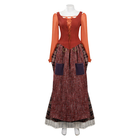 Hocus Pocus Movie Sanderson Sisters Witch Costumes Cosplay Outfits Halloween