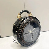 Steampunk Station Clock Handbags Shoulder Bags