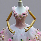 Spring Roses Custom Made High-end Professional Pancake Tutu Dress